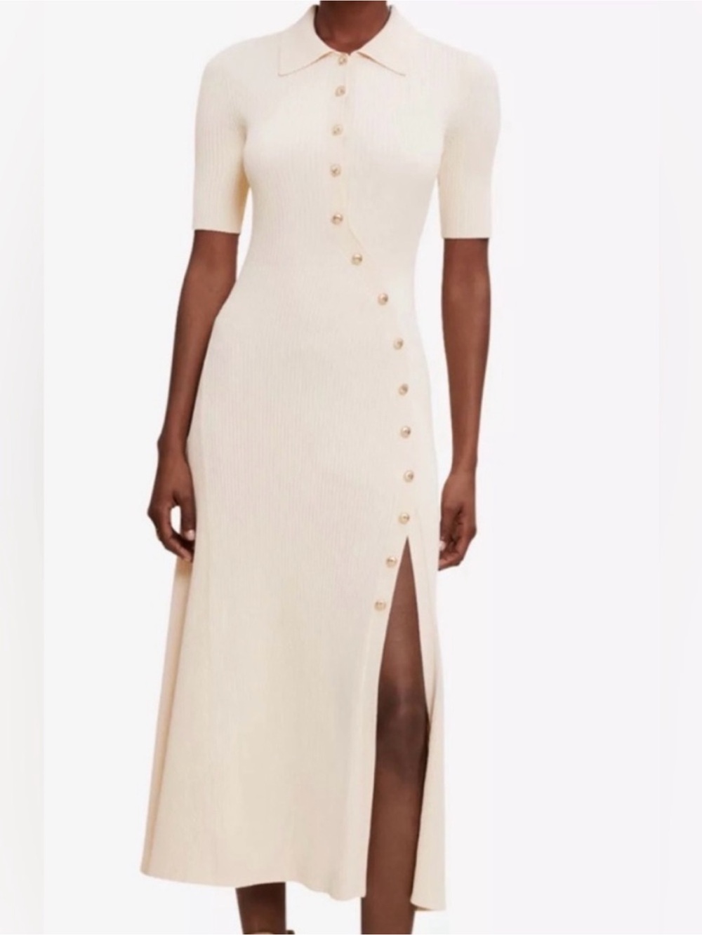 Maje Rimisa beige classy Dress